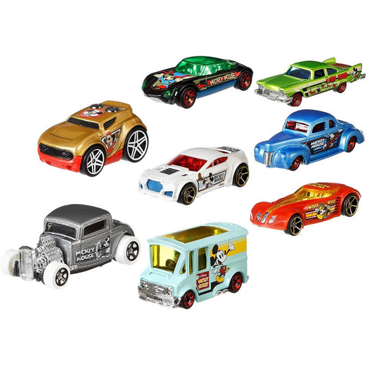 Hot Wheels Mickey Mouse Series Set of 8 Collectable Diecast Vehicles - Maqio