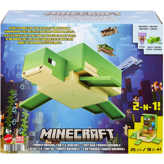 Minecraft Action Transforming Turtle Figure Playset & Accessories