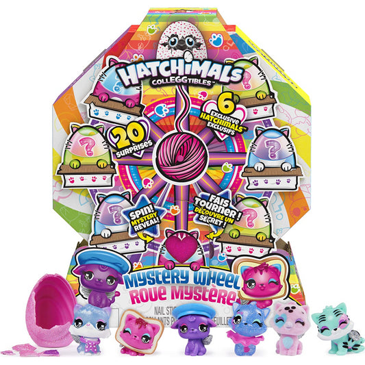 HATCHIMALS CollEGGtibles Cat Crazy Mystery Wheel with 20 Surprises to Open! - Maqio