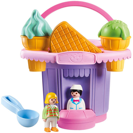 Playmobil Sand Ice Cream Shop Sand Bucket Playset 9406 - Maqio