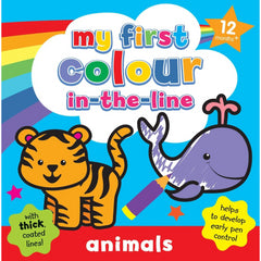 My 1st Colour-in-the-Line Animals Book - Maqio