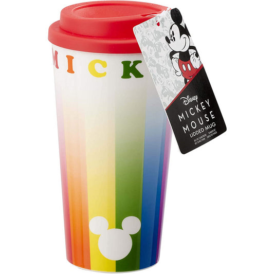 Funko Disney Lidded Multicolour 420ml Tea Coffee Travel Mug - Maqio