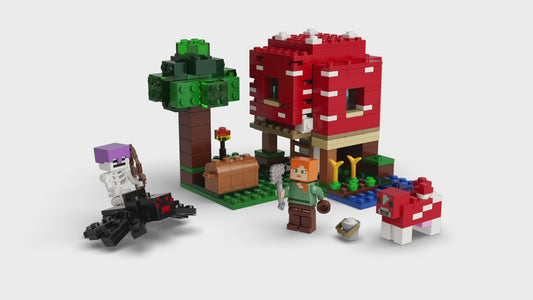 Lego 21179 Minecraft The Mushroom House Set Building Toy