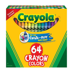 Crayola 64 Coloured Crayons - Maqio