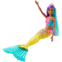 Barbie Dreamtopia Mermaid Doll Yellow & Light Blue Tail - Maqio