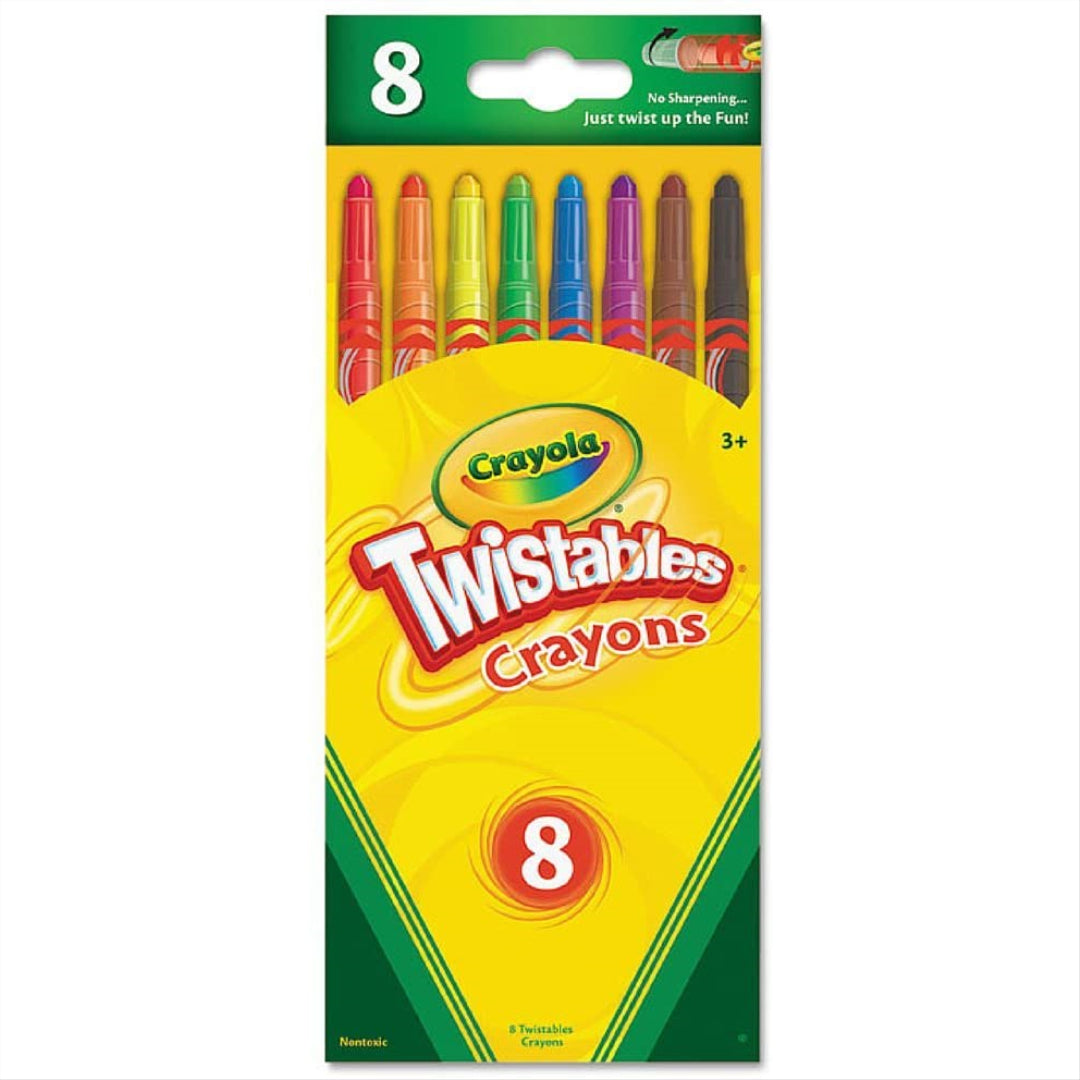 Crayola 8 pack of Twistable Colouring Crayons - Maqio