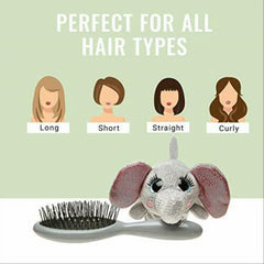 Wet Brush Kids Hair Brush Detangler & Detachable Elephant - Maqio