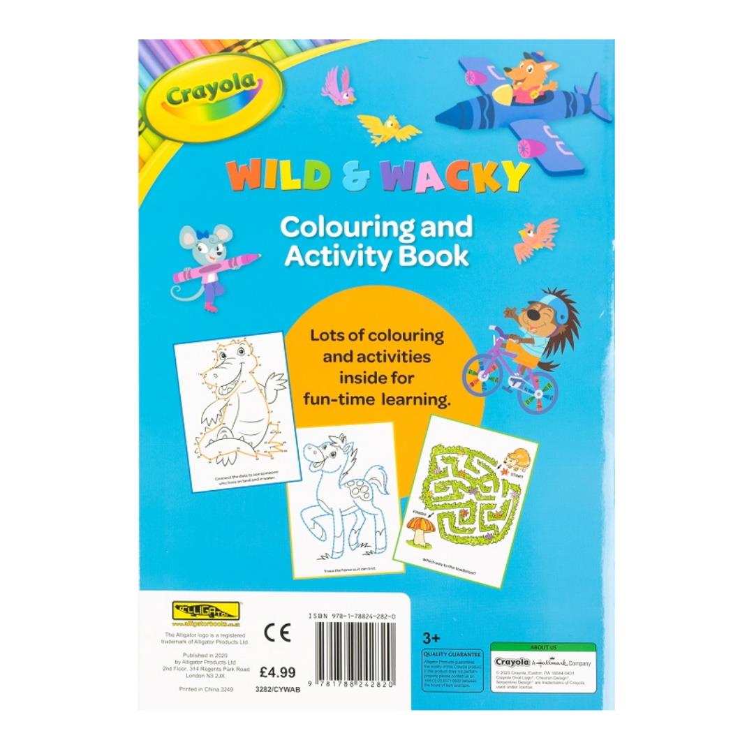 Crayola Wild & Wacky Colour & Activity Book - Maqio