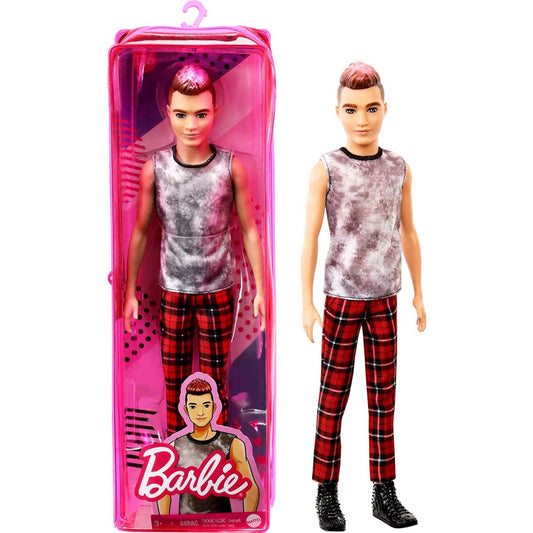 Barbie Fashionista Doll Zip Case Ken Punk Rock Rocker Doll - Maqio