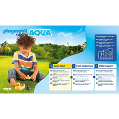 Playmobil 123 5pc Aqua Duck Family & Figure - Maqio