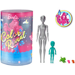 Barbie Colour Reveal Slumber Party Dolls & 50 Accessories Pack