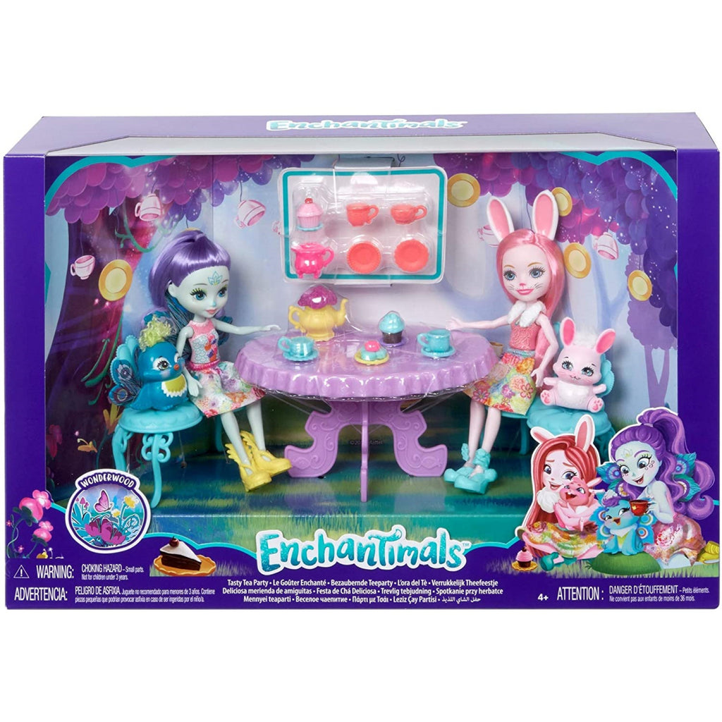 Enchantimals Tasty Tea Party Playset - Bree Bunny and Patter Peacock - Maqio