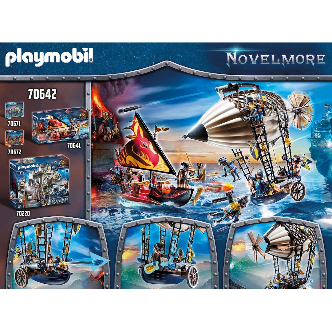 Playmobil Novelmore Knights 64pc Airship Zeppelin - Maqio