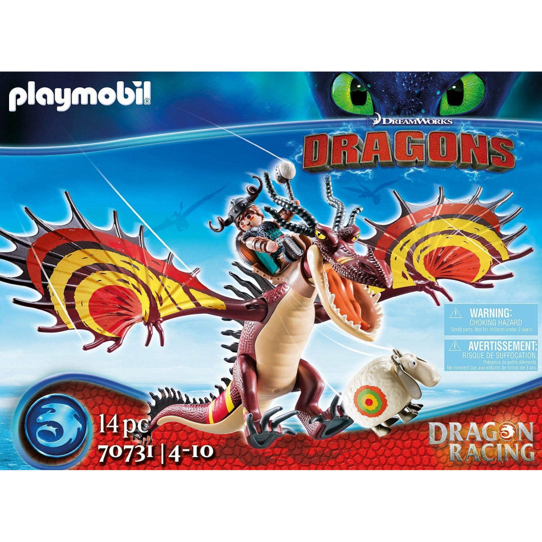 Playmobil DreamWorks Dragons Dragon Racing Snotlout & Hookfang - Maqio