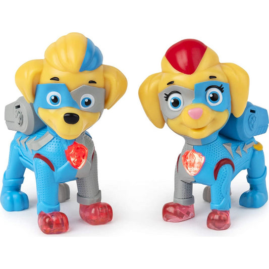 PAW PATROL 6054565 Pups Super Paws, Mighty Twins Light Up Figures 2-Pack - Maqio