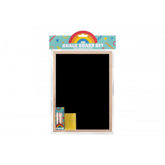 Oodles Chalkboard Easel With Duster and Chalk