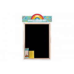 Oodles Chalkboard Easel With Duster and Chalk