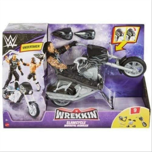 WWE Wrekkin Slamcycle Playset With Undertaker Action Figure - Maqio