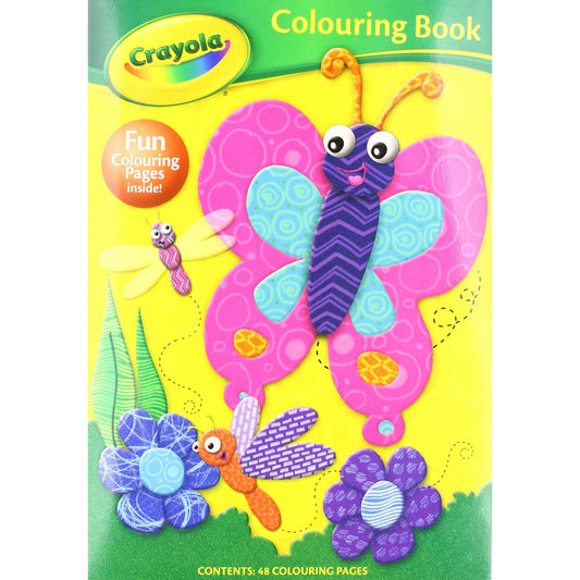 Crayola 48 page Colouring Book - Butterfly Front - Maqio