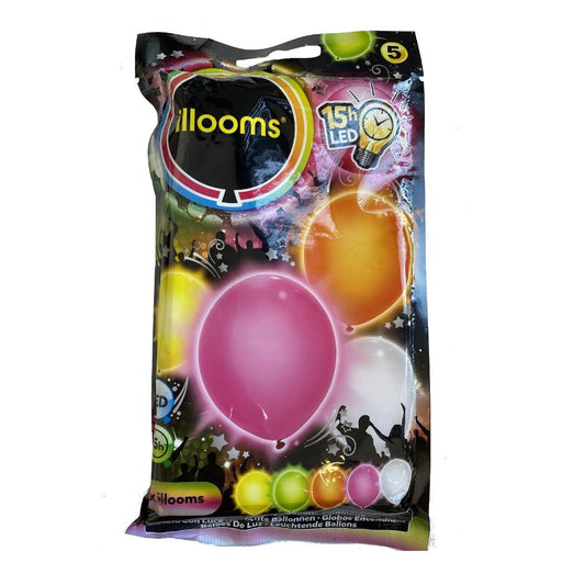 Illooms LED Balloons Light Up Balloons Mixed Summer Set of 5 - Maqio