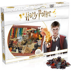 Winning Moves Harry Potter Hogwarts 1000-piece Jigsaw Puzzle (White) - Maqio