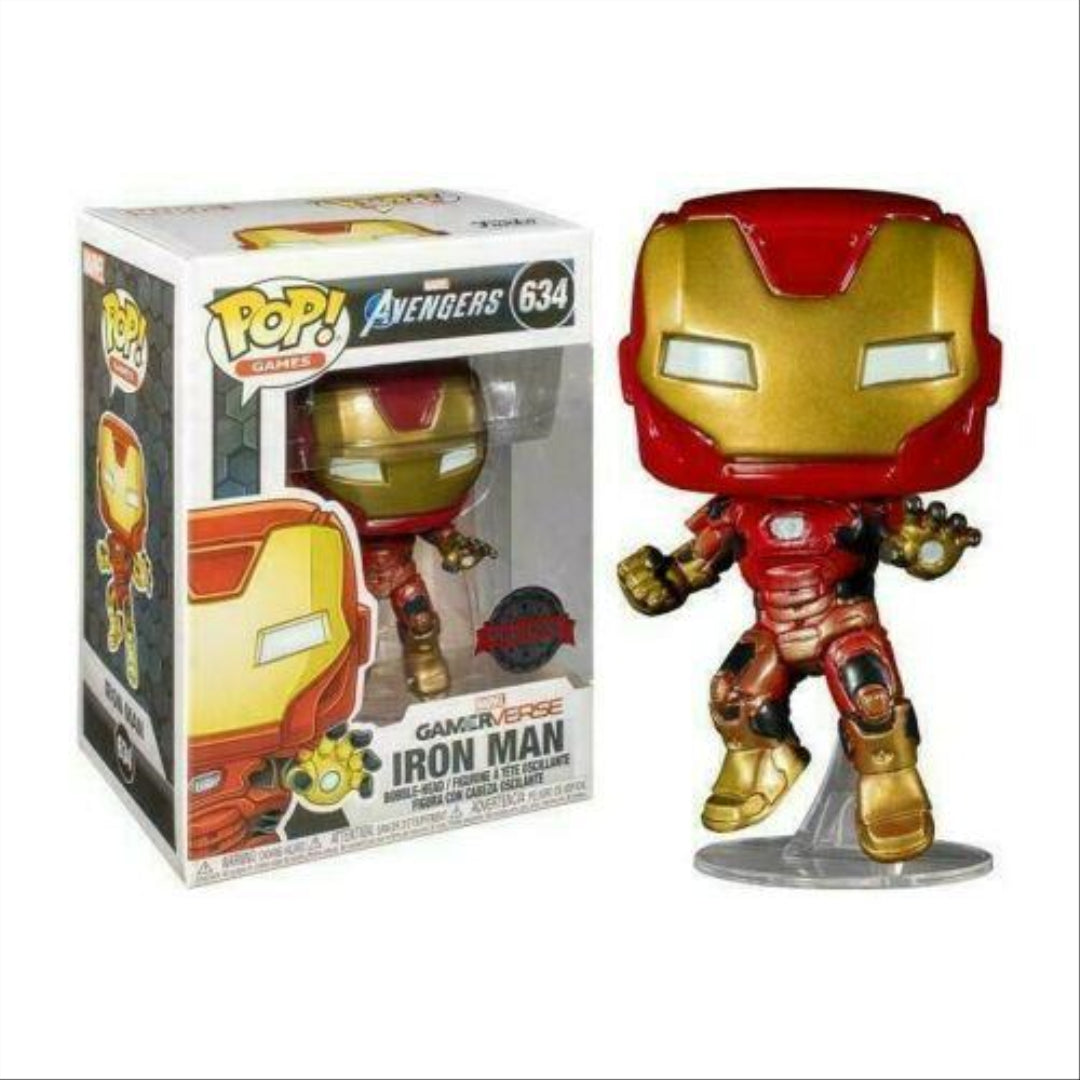 Funko POP 634 Marvel Avengers Bobble Head Gamerverse Iron Man Special Edition - Maqio