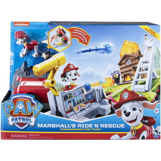 Paw Patrol Marshall Ride N Rescue Vehicle Playset - Maqio