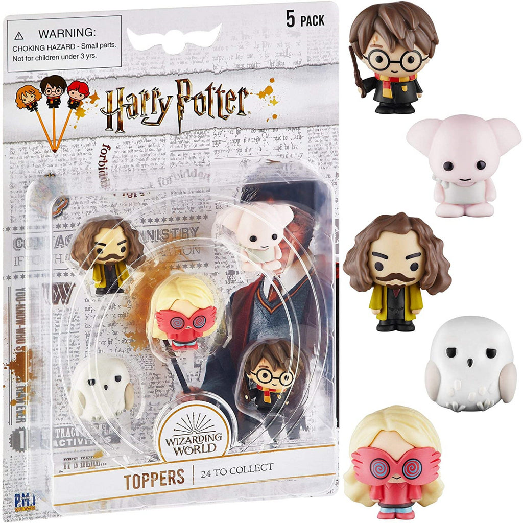 Harry Potter Pencil Toppers 5 Pack Blister Luna In Middle  HP2040 - Maqio