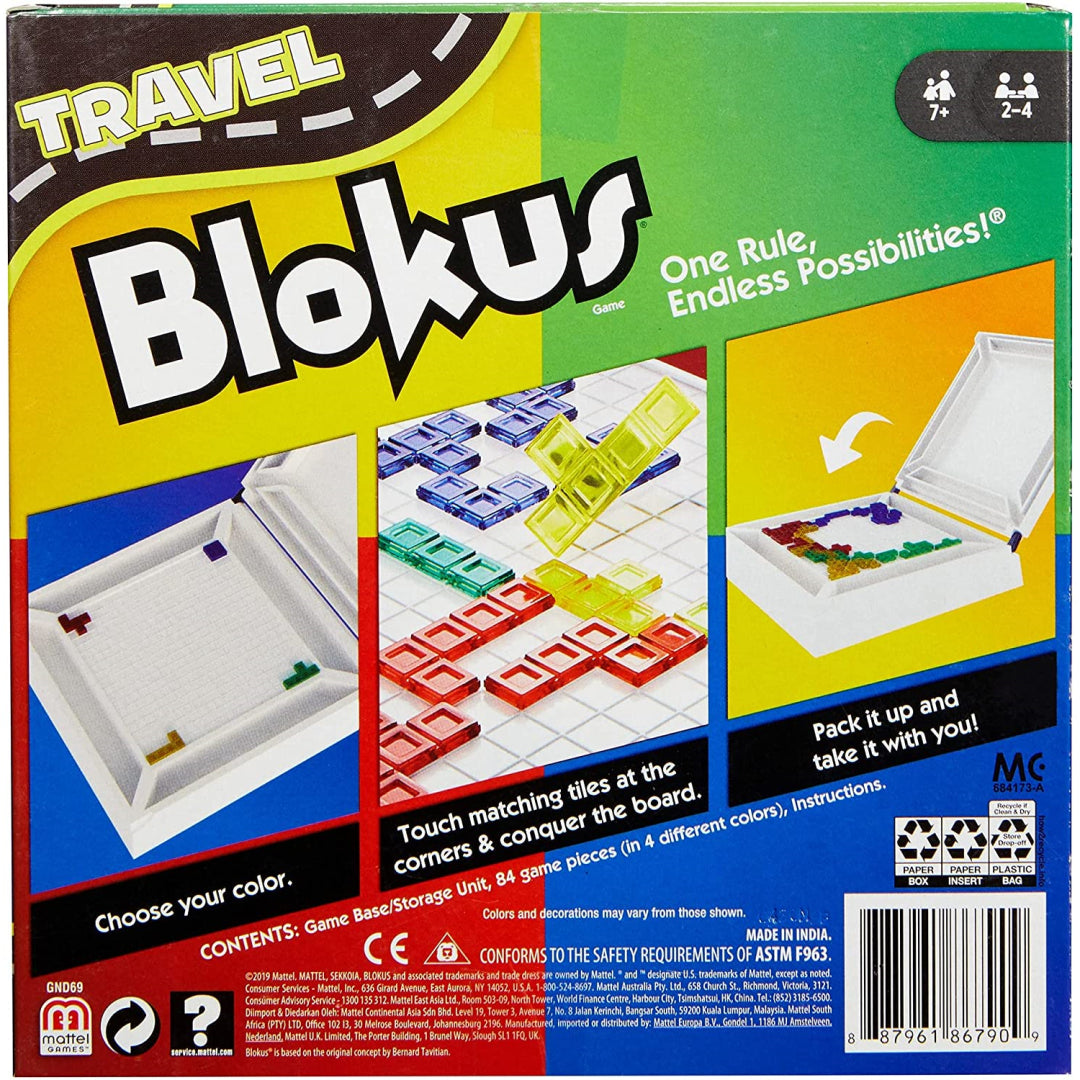 Mattel Games Travel Blokus Game - Maqio