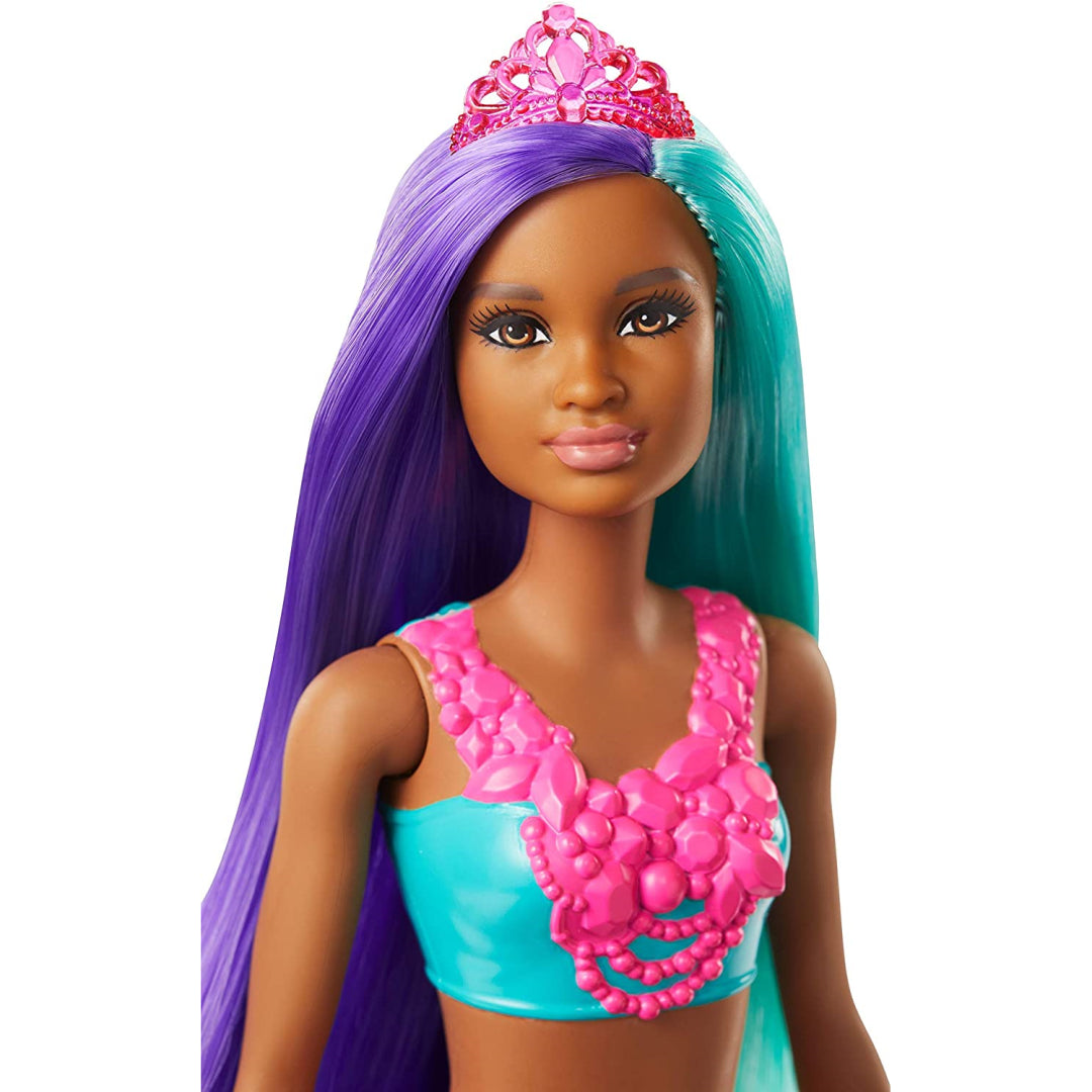 Barbie Dreamtopia Mermaid Doll Yellow & Light Blue Tail - Maqio