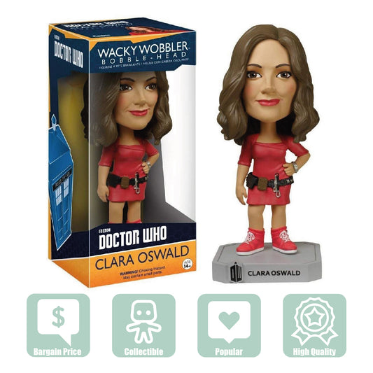 Doctor Who FUNKO! Pop Wacky Wobbler Clara Oswald Toy Figure - Maqio