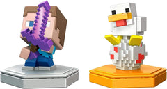 Minecraft Earth Boost Minis - Attacking Steve & Spawning Chicken 2 Pack GKT42 - Maqio