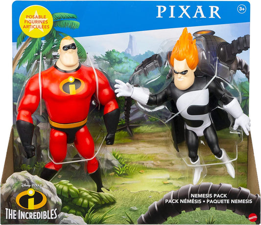 The Incredibles Nemesis Pack - Mr. Incredible & Syndrome Action Figures GMD18 - Maqio