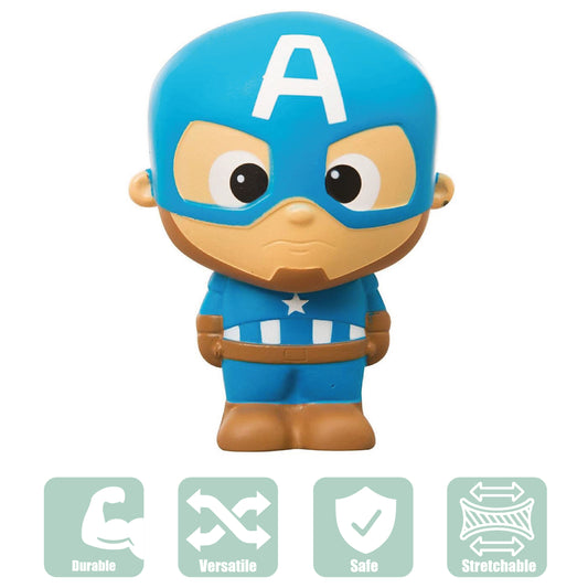 Marvel Avengers Squishy Palz Superhero Squishies Captain America Toy 5669 (DMR-3 - Maqio