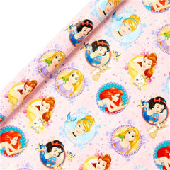 2m Wrapping Paper Roll - Disney Princess - Maqio