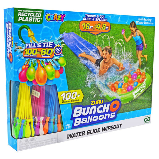 Zuru Waterslide Wipeout & Bunch O Balloons 100+ Included